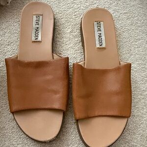 Steve Madden Women's Brown Slide Sandals
